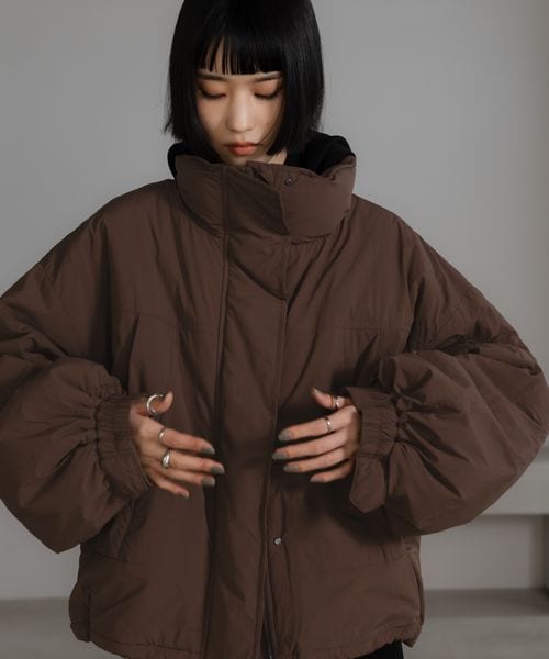 ローリーズファーム　ボリュームショートモンスターコート2025ss セール】ボリュームショートモンスターコート 288194（ナイロン