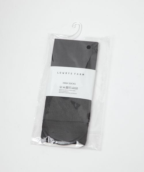 LOWRYS FARM シアーハイソックス ブラック ウィメンズグッズ ローリーズファーム 129626 and ST アンドエスティ(旧ドットエスティ) LOWRYS FARM シアーハイソックス ブラック ウィメンズグッズ ローリーズファーム 129626 and ST アンドエスティ(旧ドットエスティ)