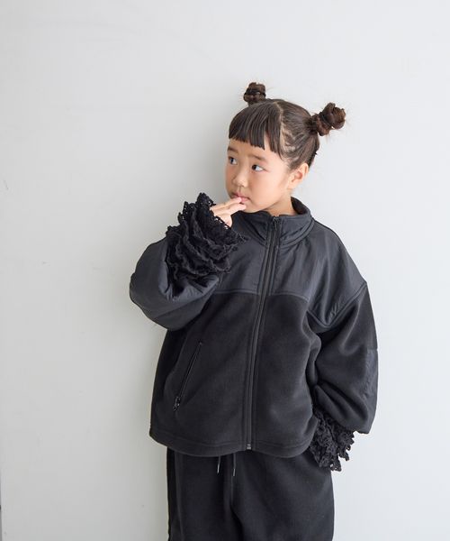 LOWRYS FARM 【KIDS】DISCUSジップブルゾン ブラック キッズ ローリーズファーム 133086 and ST アンドエスティ(旧ドットエスティ) LOWRYS FARM 【KIDS】DISCUSジップブルゾン ブラック キッズ ローリーズファーム 133086 and ST アンドエスティ(旧ドットエスティ)
