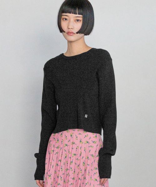 LOWRYS FARM 【yuw】リブクロップドニットプルオーバー ブラック FREE スペシャルライン ローリーズファーム 133734 and ST アンドエスティ(旧ドットエスティ) LOWRYS FARM 【yuw】リブクロップドニットプルオーバー ブラック FREE スペシャルライン ローリーズファーム 133734 and ST アンドエスティ(旧ドットエスティ)