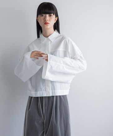 YUW フードフリルシャツ YUW フードフリルシャツ