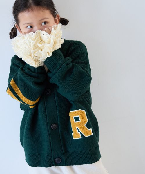 LOWRYS FARM 【KIDS】レタードカーディガン グリーン キッズ ローリーズファーム 143655 and ST アンドエスティ(旧ドットエスティ) LOWRYS FARM 【KIDS】レタードカーディガン グリーン キッズ ローリーズファーム 143655 and ST アンドエスティ(旧ドットエスティ)
