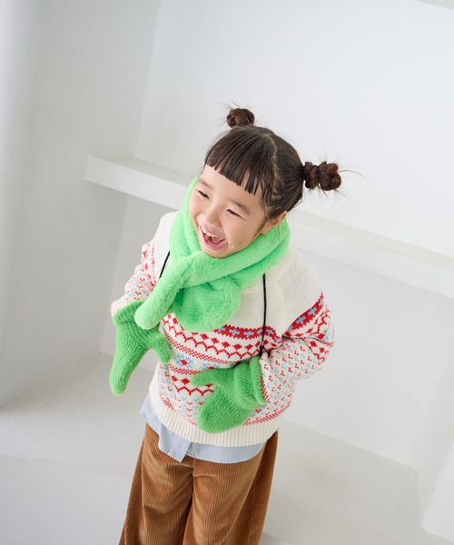 LOWRYS FARM 【KIDS】シャギーニットミトン グリーン FREE キッズ ローリーズファーム 147612 and ST アンドエスティ(旧ドットエスティ) LOWRYS FARM 【KIDS】シャギーニットミトン グリーン FREE キッズ ローリーズファーム 147612 and ST アンドエスティ(旧ドットエスティ)