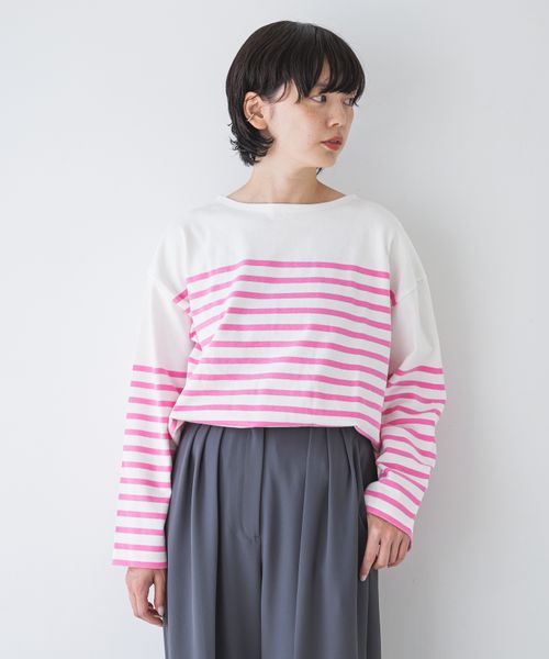 LOWRYS FARM 【UNISEX】LAWSONボーダーワイドロングTシャツ ピンク M 福袋他 ローリーズファーム 151500 and ST アンドエスティ(旧ドットエスティ) LOWRYS FARM 【UNISEX】LAWSONボーダーワイドロングTシャツ ピンク M 福袋他 ローリーズファーム 151500 and ST アンドエスティ(旧ドットエスティ)