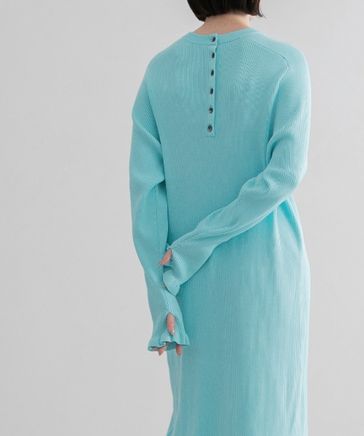 yuw】リブフレアワンピース美品｜ワンピース