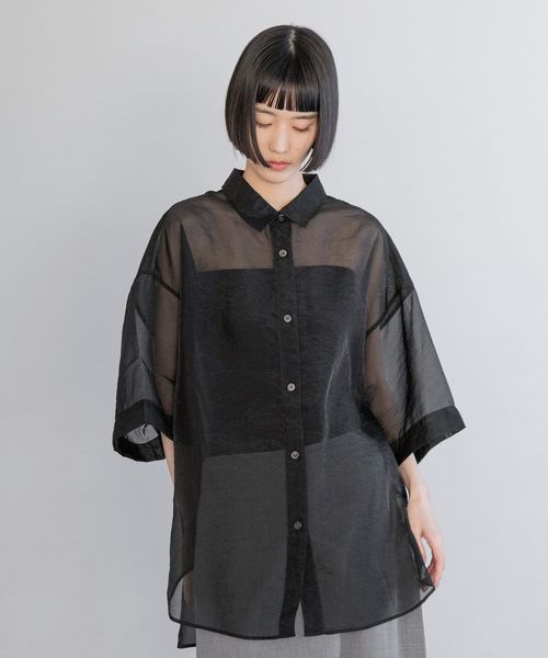 LOWRYS FARM 【yuw】シアーシャツ ブラック FREE スペシャルライン ローリーズファーム 183491 and ST アンドエスティ(旧ドットエスティ) LOWRYS FARM 【yuw】シアーシャツ ブラック FREE スペシャルライン ローリーズファーム 183491 and ST アンドエスティ(旧ドットエスティ)