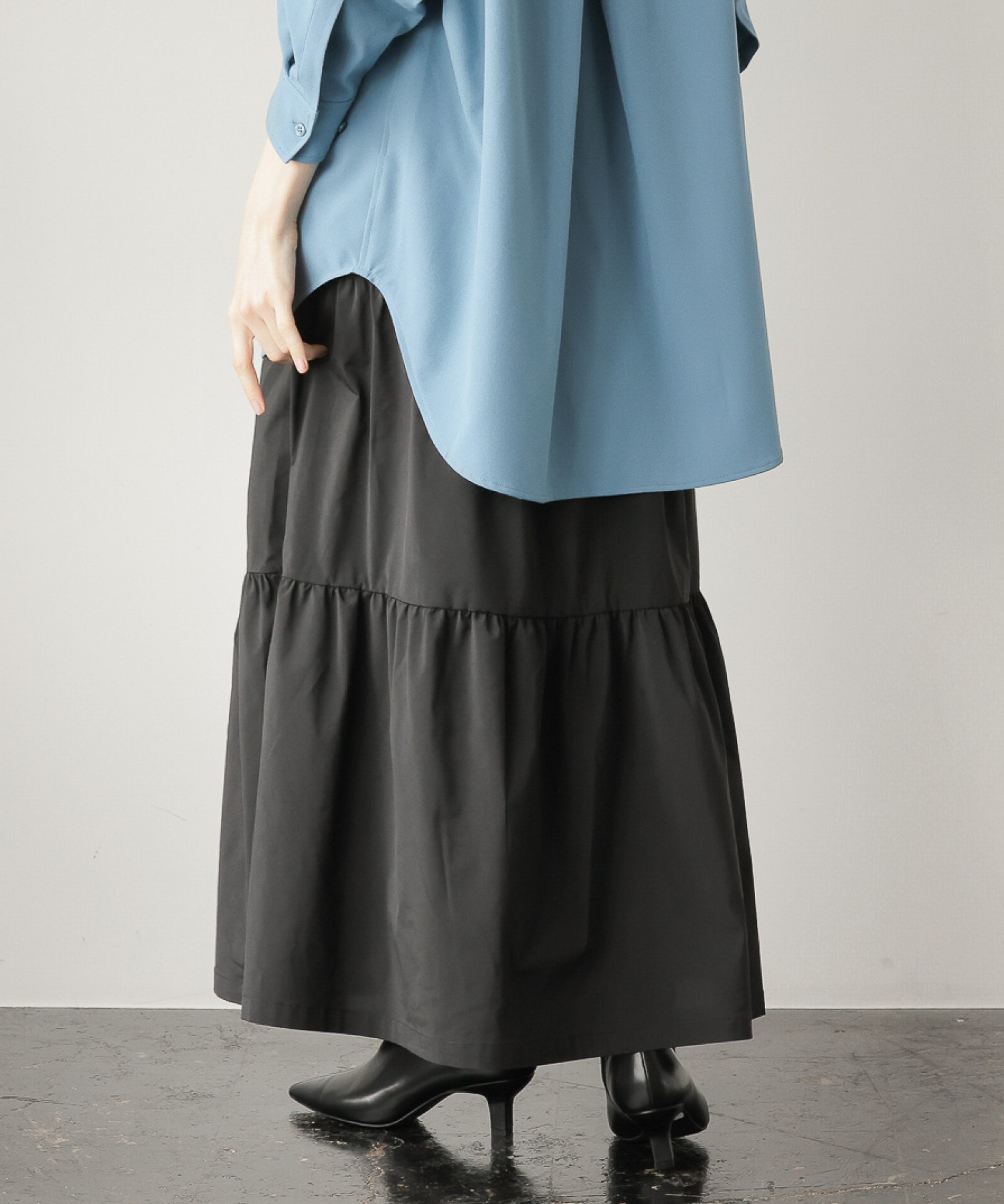 完成品 極 美品【leur logette】21ss シルクタフタ ティアード