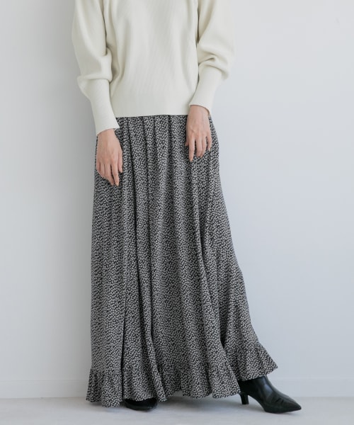 スソフリルロングスカート