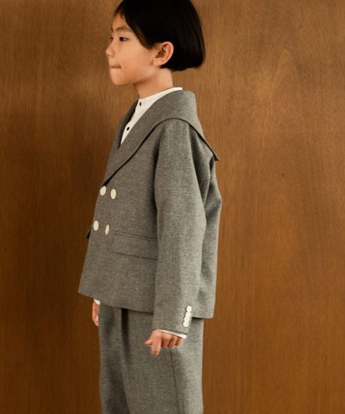 LOWRYS FARM 【KIDS】メランジツイルセーラージャケット ライトグレー キッズ ローリーズファーム 241025 and ST アンドエスティ(旧ドットエスティ) LOWRYS FARM 【KIDS】メランジツイルセーラージャケット ライトグレー キッズ ローリーズファーム 241025 and ST アンドエスティ(旧ドットエスティ)