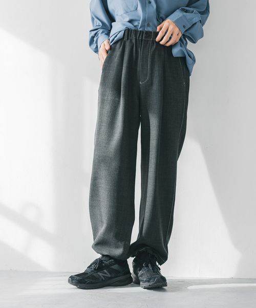 LOWRYS FARM 【MENS】【SETUP可能】メランジツイルステッチパンツ チャコールグレー L メンズ ローリーズファーム 242470 and ST アンドエスティ(旧ドットエスティ) LOWRYS FARM 【MENS】【SETUP可能】メランジツイルステッチパンツ チャコールグレー L メンズ ローリーズファーム 242470 and ST アンドエスティ(旧ドットエスティ)