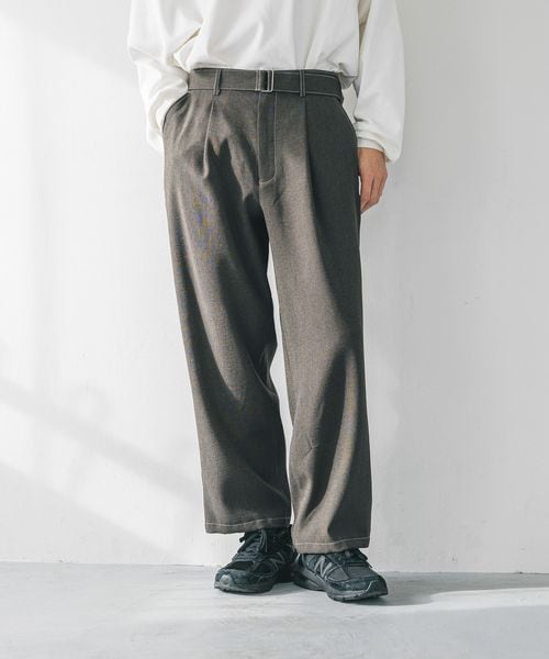 LOWRYS FARM 【MENS】【SETUP可能】ホップサックステッチベルトパンツ シルバー M メンズ ローリーズファーム 242478 and ST アンドエスティ(旧ドットエスティ) LOWRYS FARM 【MENS】【SETUP可能】ホップサックステッチベルトパンツ シルバー M メンズ ローリーズファーム 242478 and ST アンドエスティ(旧ドットエスティ)