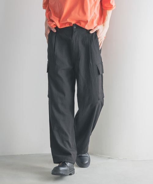 LOWRYS FARM 【MEN】ノルマンディリネンカーゴパンツ チャコールグレー L メンズ ローリーズファーム 249969 and ST アンドエスティ(旧ドットエスティ) LOWRYS FARM 【MEN】ノルマンディリネンカーゴパンツ チャコールグレー L メンズ ローリーズファーム 249969 and ST アンドエスティ(旧ドットエスティ)