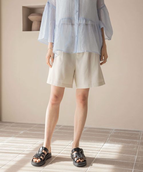 LOWRYS FARM ホップサックショートパンツ ナチュラル FREE ウィメンズボトムス ローリーズファーム 253264 and ST アンドエスティ(旧ドットエスティ) LOWRYS FARM ホップサックショートパンツ ナチュラル FREE ウィメンズボトムス ローリーズファーム 253264 and ST アンドエスティ(旧ドットエスティ)