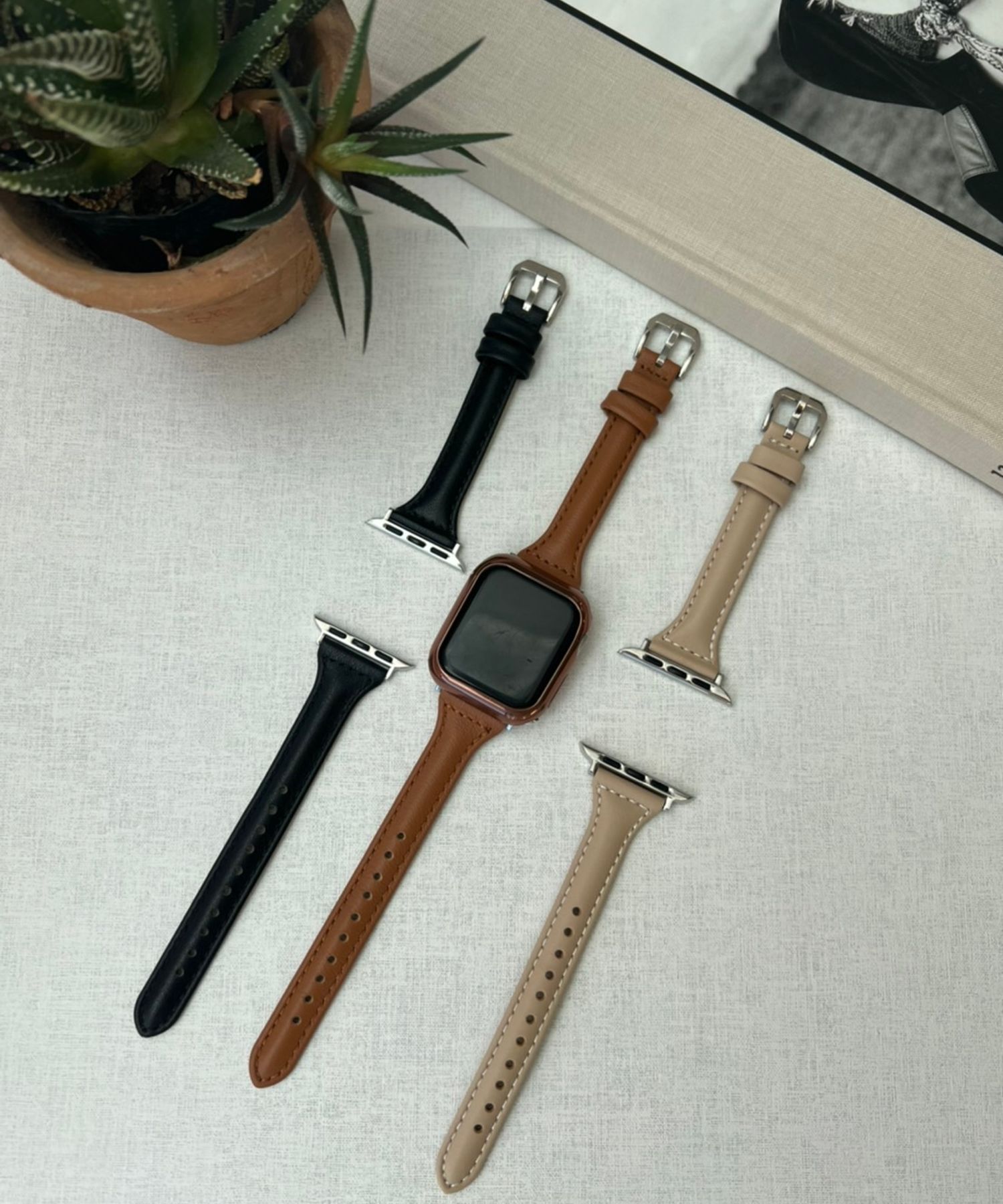 Me%】AppleWatchフェイクレザーバンド【UNISEX】【全サイズ対応