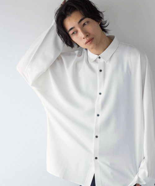 LOWRYS FARM 【UNISEX】【SETUP可能】TWILLドルマンシャツ オフホワイト L メンズ ローリーズファーム 260075 and ST アンドエスティ(旧ドットエスティ) LOWRYS FARM 【UNISEX】【SETUP可能】TWILLドルマンシャツ オフホワイト L メンズ ローリーズファーム 260075 and ST アンドエスティ(旧ドットエスティ)