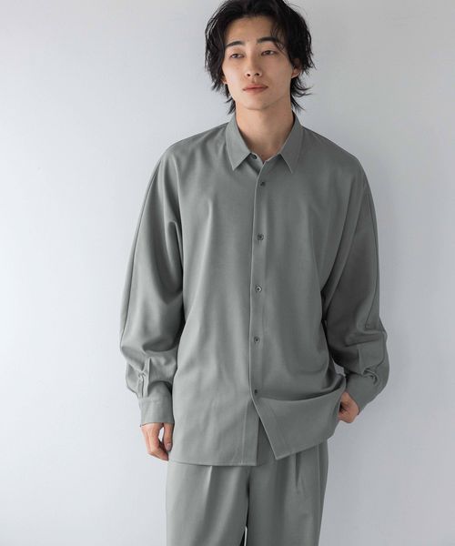 LOWRYS FARM 【UNISEX】【SETUP可能】TWILLドルマンシャツ グレー M メンズ ローリーズファーム 260075 and ST アンドエスティ(旧ドットエスティ) LOWRYS FARM 【UNISEX】【SETUP可能】TWILLドルマンシャツ グレー M メンズ ローリーズファーム 260075 and ST アンドエスティ(旧ドットエスティ)