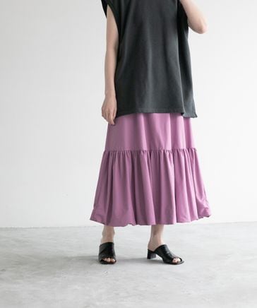 【yuw】ティアードバルーンスカート