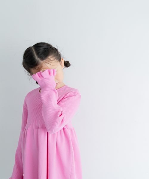 LOWRYS FARM 【KIDS】リブニットワンピースLS ピンク キッズ ローリーズファーム 283734 and ST アンドエスティ(旧ドットエスティ) LOWRYS FARM 【KIDS】リブニットワンピースLS ピンク キッズ ローリーズファーム 283734 and ST アンドエスティ(旧ドットエスティ)