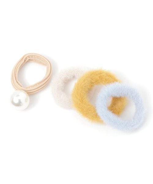 LOWRYS FARM フワフワセットヘアゴム イエロー ウィメンズグッズ ローリーズファーム 284052 and ST アンドエスティ(旧ドットエスティ) LOWRYS FARM フワフワセットヘアゴム イエロー ウィメンズグッズ ローリーズファーム 284052 and ST アンドエスティ(旧ドットエスティ)
