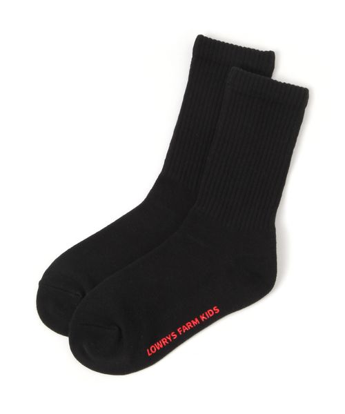 LOWRYS FARM 【KIDS】カラーリブソックス ブラック M キッズ ローリーズファーム 286765 and ST アンドエスティ(旧ドットエスティ) LOWRYS FARM 【KIDS】カラーリブソックス ブラック M キッズ ローリーズファーム 286765 and ST アンドエスティ(旧ドットエスティ)
