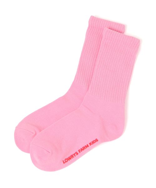 LOWRYS FARM 【KIDS】カラーリブソックス ピンク L キッズ ローリーズファーム 286765 and ST アンドエスティ(旧ドットエスティ) LOWRYS FARM 【KIDS】カラーリブソックス ピンク L キッズ ローリーズファーム 286765 and ST アンドエスティ(旧ドットエスティ)
