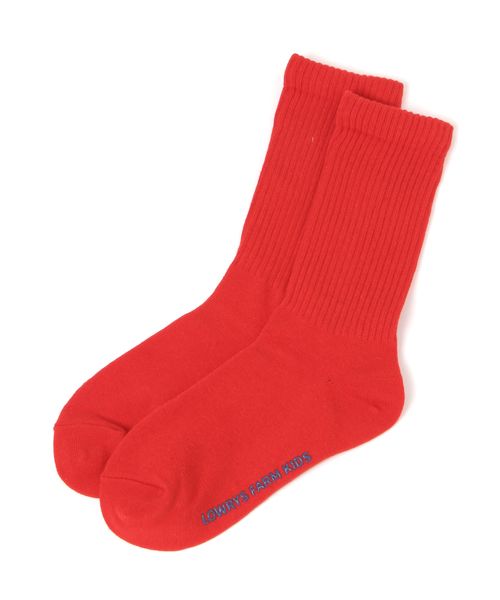 LOWRYS FARM 【KIDS】カラーリブソックス レッド XL キッズ ローリーズファーム 286765 and ST アンドエスティ(旧ドットエスティ) LOWRYS FARM 【KIDS】カラーリブソックス レッド XL キッズ ローリーズファーム 286765 and ST アンドエスティ(旧ドットエスティ)