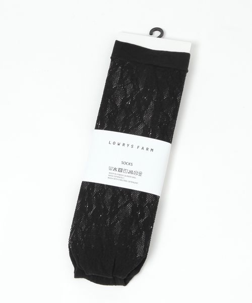 LOWRYS FARM レースソックス ブラック ウィメンズグッズ ローリーズファーム 286958 and ST アンドエスティ(旧ドットエスティ) LOWRYS FARM レースソックス ブラック ウィメンズグッズ ローリーズファーム 286958 and ST アンドエスティ(旧ドットエスティ)