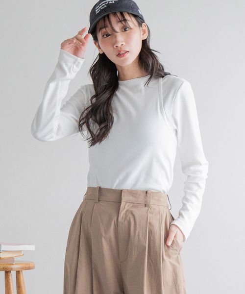 LOWRYS FARM 【セットアイテム】タンクレイヤードプルオーバー ナチュラル FREE ウィメンズインナー ローリーズファーム 288076 and ST アンドエスティ(旧ドットエスティ) LOWRYS FARM 【セットアイテム】タンクレイヤードプルオーバー ナチュラル FREE ウィメンズインナー ローリーズファーム 288076 and ST アンドエスティ(旧ドットエスティ)