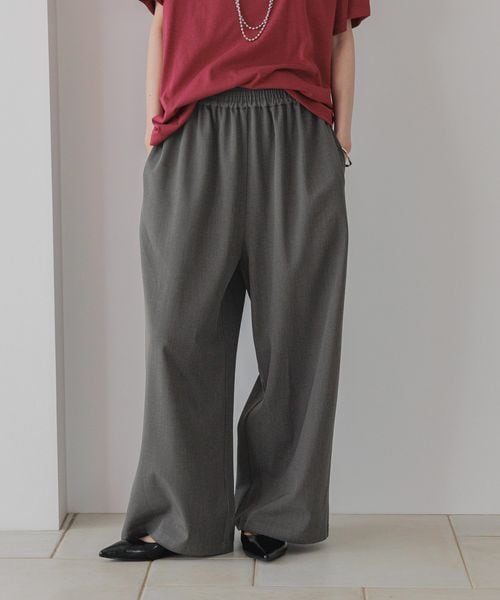 LOWRYS FARM ギャザーワイドイージーパンツ チャコールグレー L ウィメンズボトムス ローリーズファーム 288508 and ST アンドエスティ(旧ドットエスティ) LOWRYS FARM ギャザーワイドイージーパンツ チャコールグレー L ウィメンズボトムス ローリーズファーム 288508 and ST アンドエスティ(旧ドットエスティ)