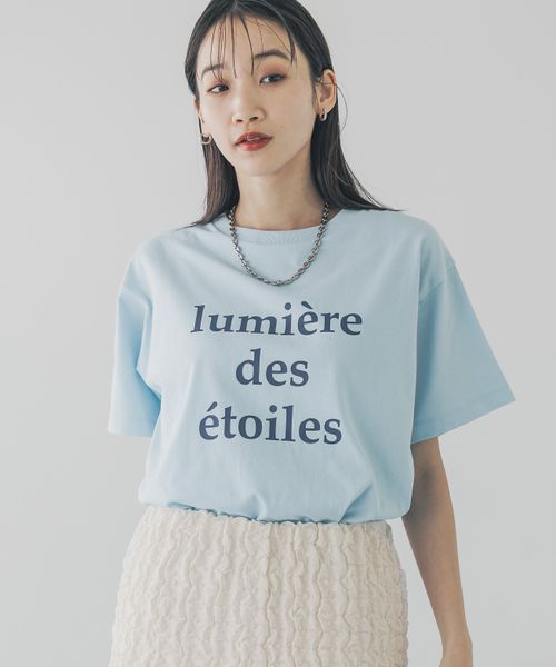 LOWRYS FARM アソートロゴTEE ライトブルー FREE ウィメンズインナー ローリーズファーム 288814 and ST アンドエスティ(旧ドットエスティ) LOWRYS FARM アソートロゴTEE ライトブルー FREE ウィメンズインナー ローリーズファーム 288814 and ST アンドエスティ(旧ドットエスティ)