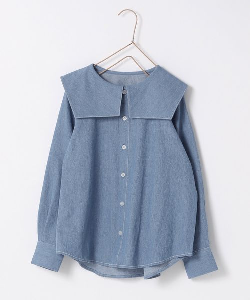 LOWRYS FARM 【KIDS】セーラーシャツ ブルー キッズ ローリーズファーム 288873 and ST アンドエスティ(旧ドットエスティ) LOWRYS FARM 【KIDS】セーラーシャツ ブルー キッズ ローリーズファーム 288873 and ST アンドエスティ(旧ドットエスティ)