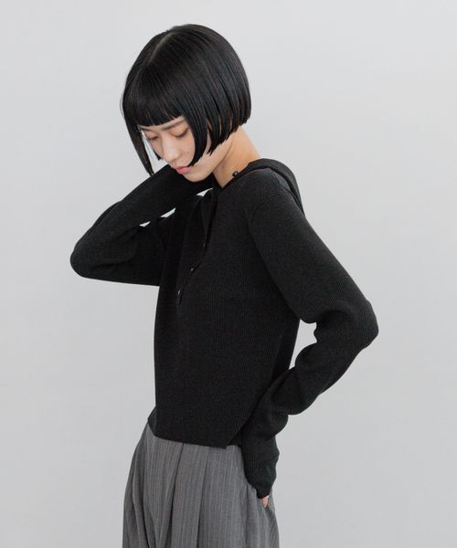 LOWRYS FARM 【yuw】フードリブニットプルオーバー ブラック FREE スペシャルライン ローリーズファーム 289067 and ST アンドエスティ(旧ドットエスティ) LOWRYS FARM 【yuw】フードリブニットプルオーバー ブラック FREE スペシャルライン ローリーズファーム 289067 and ST アンドエスティ(旧ドットエスティ)