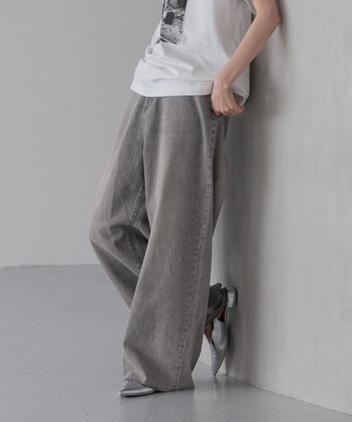LOWRYS FARM アマオリワイドデニムパンツ グレー L ウィメンズボトムス ローリーズファーム 289801 and ST アンドエスティ(旧ドットエスティ) LOWRYS FARM アマオリワイドデニムパンツ グレー L ウィメンズボトムス ローリーズファーム 289801 and ST アンドエスティ(旧ドットエスティ)