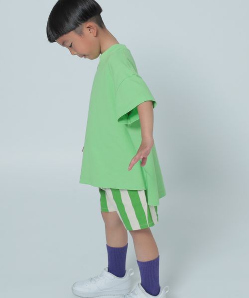 LOWRYS FARM 【KIDS】USAチュニックT グリーン キッズ ローリーズファーム 290075 and ST アンドエスティ(旧ドットエスティ) LOWRYS FARM 【KIDS】USAチュニックT グリーン キッズ ローリーズファーム 290075 and ST アンドエスティ(旧ドットエスティ)