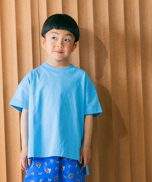 LOWRYS FARM 【KIDS】USAチュニックT ライトブルー キッズ ローリーズファーム 290075 and ST アンドエスティ(旧ドットエスティ) LOWRYS FARM 【KIDS】USAチュニックT ライトブルー キッズ ローリーズファーム 290075 and ST アンドエスティ(旧ドットエスティ)