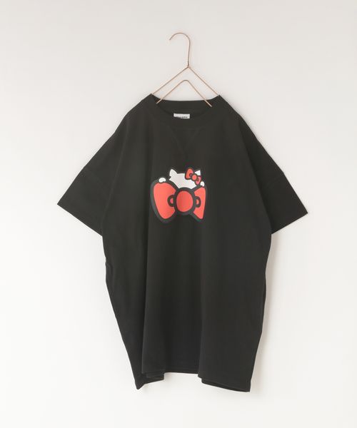 LOWRYS FARM KIDS 【HELLO KITTY】 BIGTワンピース ブラック キッズ ローリーズファーム 293898 and ST アンドエスティ(旧ドットエスティ) LOWRYS FARM KIDS 【HELLO KITTY】 BIGTワンピース ブラック キッズ ローリーズファーム 293898 and ST アンドエスティ(旧ドットエスティ)