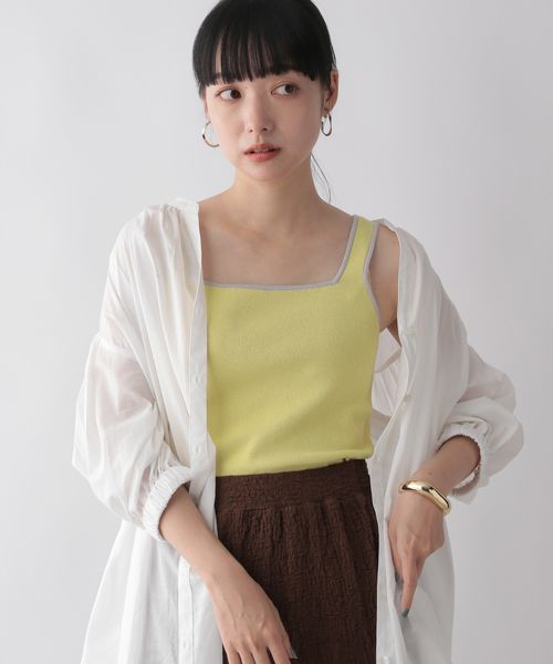 LOWRYS FARM ソウバリスクエアタンクトップ イエロー FREE ウィメンズインナー ローリーズファーム 294378 and ST アンドエスティ(旧ドットエスティ) LOWRYS FARM ソウバリスクエアタンクトップ イエロー FREE ウィメンズインナー ローリーズファーム 294378 and ST アンドエスティ(旧ドットエスティ)