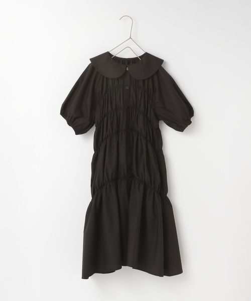 LOWRYS FARM 【KIDS】シャーリングワンピース ブラック キッズ ローリーズファーム 307818 and ST アンドエスティ(旧ドットエスティ) LOWRYS FARM 【KIDS】シャーリングワンピース ブラック キッズ ローリーズファーム 307818 and ST アンドエスティ(旧ドットエスティ)