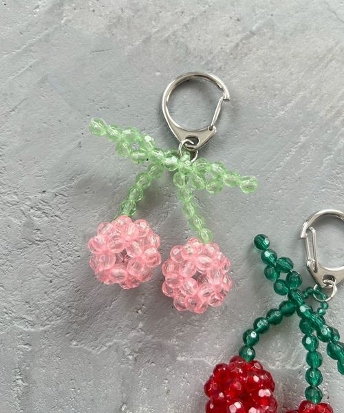 LOWRYS FARM 【Me%】ビーズサクランボキーチャーム ピンク ウィメンズグッズ_MP ローリーズファーム 308671 and ST アンドエスティ(旧ドットエスティ) LOWRYS FARM 【Me%】ビーズサクランボキーチャーム ピンク ウィメンズグッズ_MP ローリーズファーム 308671 and ST アンドエスティ(旧ドットエスティ)