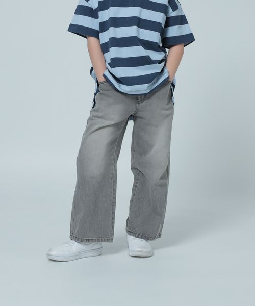LOWRYS FARM 【KIDS】デニムイージーパンツ チャコールグレー キッズ ローリーズファーム 318890 and ST アンドエスティ(旧ドットエスティ) LOWRYS FARM 【KIDS】デニムイージーパンツ チャコールグレー キッズ ローリーズファーム 318890 and ST アンドエスティ(旧ドットエスティ)