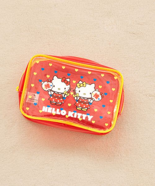 LOWRYS FARM Me%【HELLO KITTY】クリアポーチ ホワイト ウィメンズグッズ_MP ローリーズファーム 319784 and ST アンドエスティ(旧ドットエスティ) LOWRYS FARM Me%【HELLO KITTY】クリアポーチ ホワイト ウィメンズグッズ_MP ローリーズファーム 319784 and ST アンドエスティ(旧ドットエスティ)