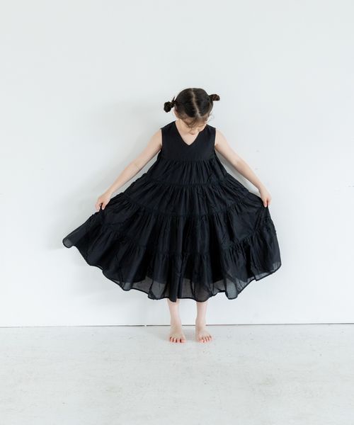LOWRYS FARM 【WEB先行予約】【KIDS】ボイルティアードワンピース ブラック キッズ ローリーズファーム 320379 and ST アンドエスティ(旧ドットエスティ) LOWRYS FARM 【WEB先行予約】【KIDS】ボイルティアードワンピース ブラック キッズ ローリーズファーム 320379 and ST アンドエスティ(旧ドットエスティ)