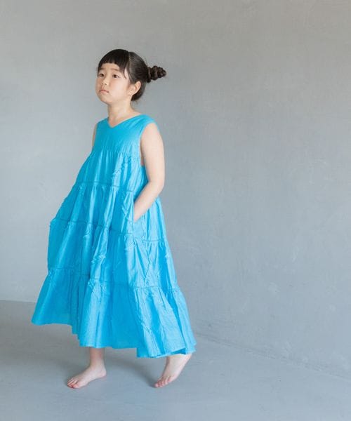 LOWRYS FARM 【WEB先行予約】【KIDS】ボイルティアードワンピース ブルー キッズ ローリーズファーム 320379 and ST アンドエスティ(旧ドットエスティ) LOWRYS FARM 【WEB先行予約】【KIDS】ボイルティアードワンピース ブルー キッズ ローリーズファーム 320379 and ST アンドエスティ(旧ドットエスティ)