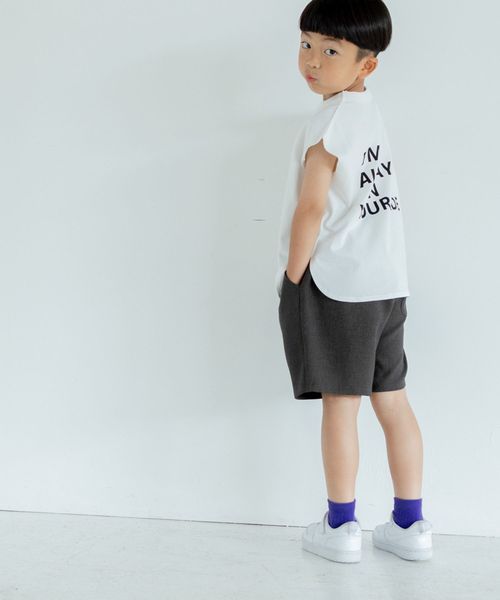 LOWRYS FARM 【KIDS】ホップサックタックショートパンツ シルバー キッズ ローリーズファーム 320542 and ST アンドエスティ(旧ドットエスティ) LOWRYS FARM 【KIDS】ホップサックタックショートパンツ シルバー キッズ ローリーズファーム 320542 and ST アンドエスティ(旧ドットエスティ)