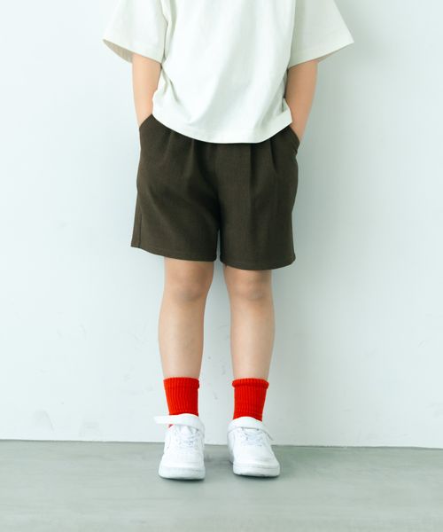LOWRYS FARM 【KIDS】ホップサックタックショートパンツ ブラウン キッズ ローリーズファーム 320542 and ST アンドエスティ(旧ドットエスティ) LOWRYS FARM 【KIDS】ホップサックタックショートパンツ ブラウン キッズ ローリーズファーム 320542 and ST アンドエスティ(旧ドットエスティ)