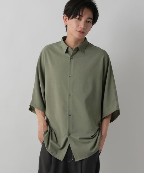 LOWRYS FARM 【SETUP着用可能】【UNISEX】ファンマートロドルマンシャツSS カーキ L メンズ ローリーズファーム 321418 and ST アンドエスティ(旧ドットエスティ) LOWRYS FARM 【SETUP着用可能】【UNISEX】ファンマートロドルマンシャツSS カーキ L メンズ ローリーズファーム 321418 and ST アンドエスティ(旧ドットエスティ)