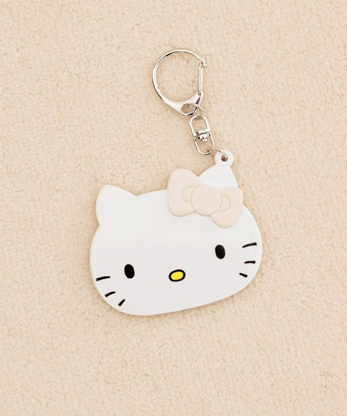 LOWRYS FARM Me%【HELLO KITTY】ミラーチャーム オフホワイト ウィメンズグッズ_MP ローリーズファーム 323080 and ST アンドエスティ(旧ドットエスティ) LOWRYS FARM Me%【HELLO KITTY】ミラーチャーム オフホワイト ウィメンズグッズ_MP ローリーズファーム 323080 and ST アンドエスティ(旧ドットエスティ)