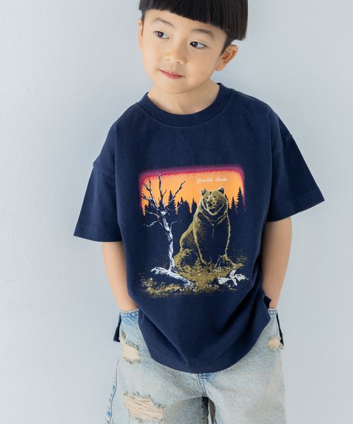 LOWRYS FARM 【KIDS】アニマルプリントT ネイビー キッズ ローリーズファーム 323205 and ST アンドエスティ(旧ドットエスティ) LOWRYS FARM 【KIDS】アニマルプリントT ネイビー キッズ ローリーズファーム 323205 and ST アンドエスティ(旧ドットエスティ)