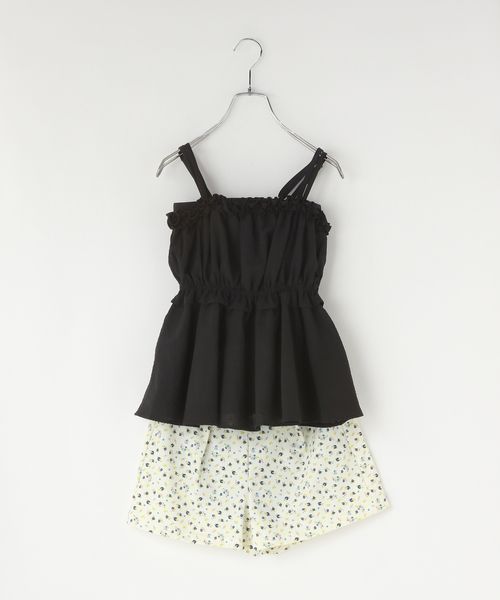 LOWRYS FARM 【140-150サイズ】フリルキャミセットSWIM ブラック キッズ ローリーズファーム 323899 and ST アンドエスティ(旧ドットエスティ) LOWRYS FARM 【140-150サイズ】フリルキャミセットSWIM ブラック キッズ ローリーズファーム 323899 and ST アンドエスティ(旧ドットエスティ)