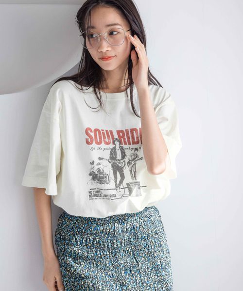 LOWRYS FARM アソートフォトTシャツ オフホワイト FREE ウィメンズインナー ローリーズファーム 324656 and ST アンドエスティ(旧ドットエスティ) LOWRYS FARM アソートフォトTシャツ オフホワイト FREE ウィメンズインナー ローリーズファーム 324656 and ST アンドエスティ(旧ドットエスティ)